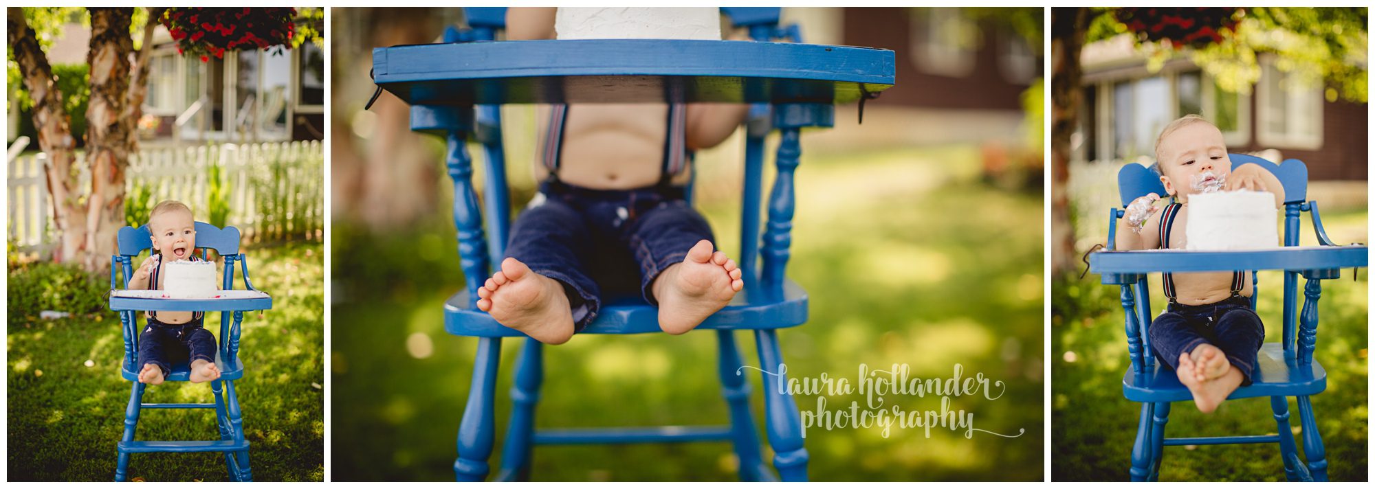 one year milestone, family of three, baby boy with smash cake, outdoor smash cake session, baby toes