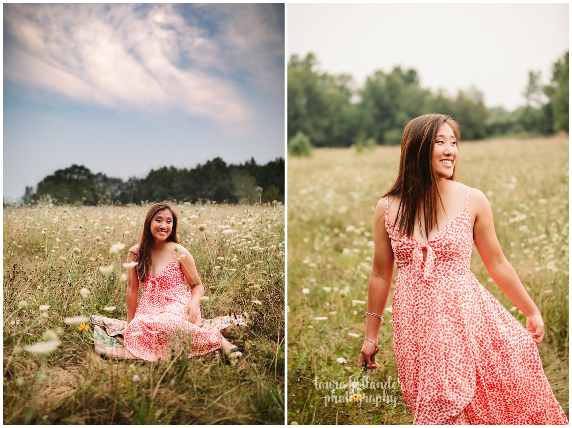 senior girl, nature location, woodland senior session, what to wear senior session, Laura Hollander Photography in Battle Creek MI