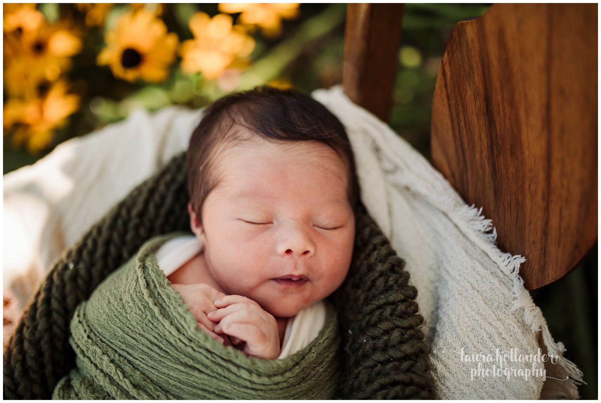 outdoor lifestyle newborn portraits in Battle Creek, MI, baby boy