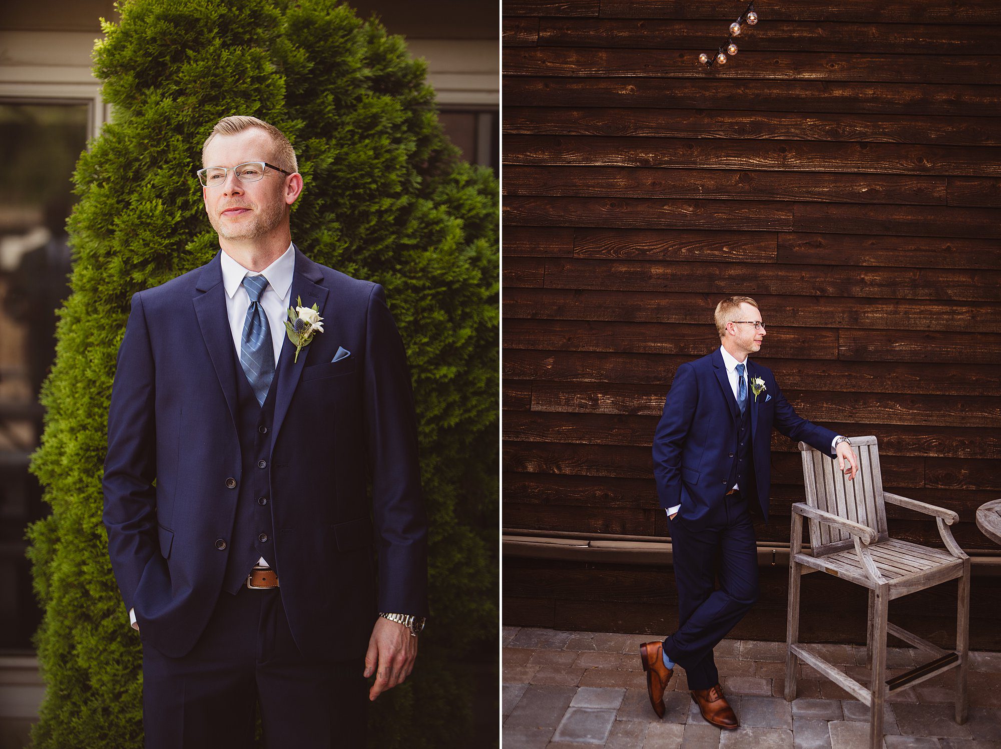 groom portraits, navy blue wedding suit