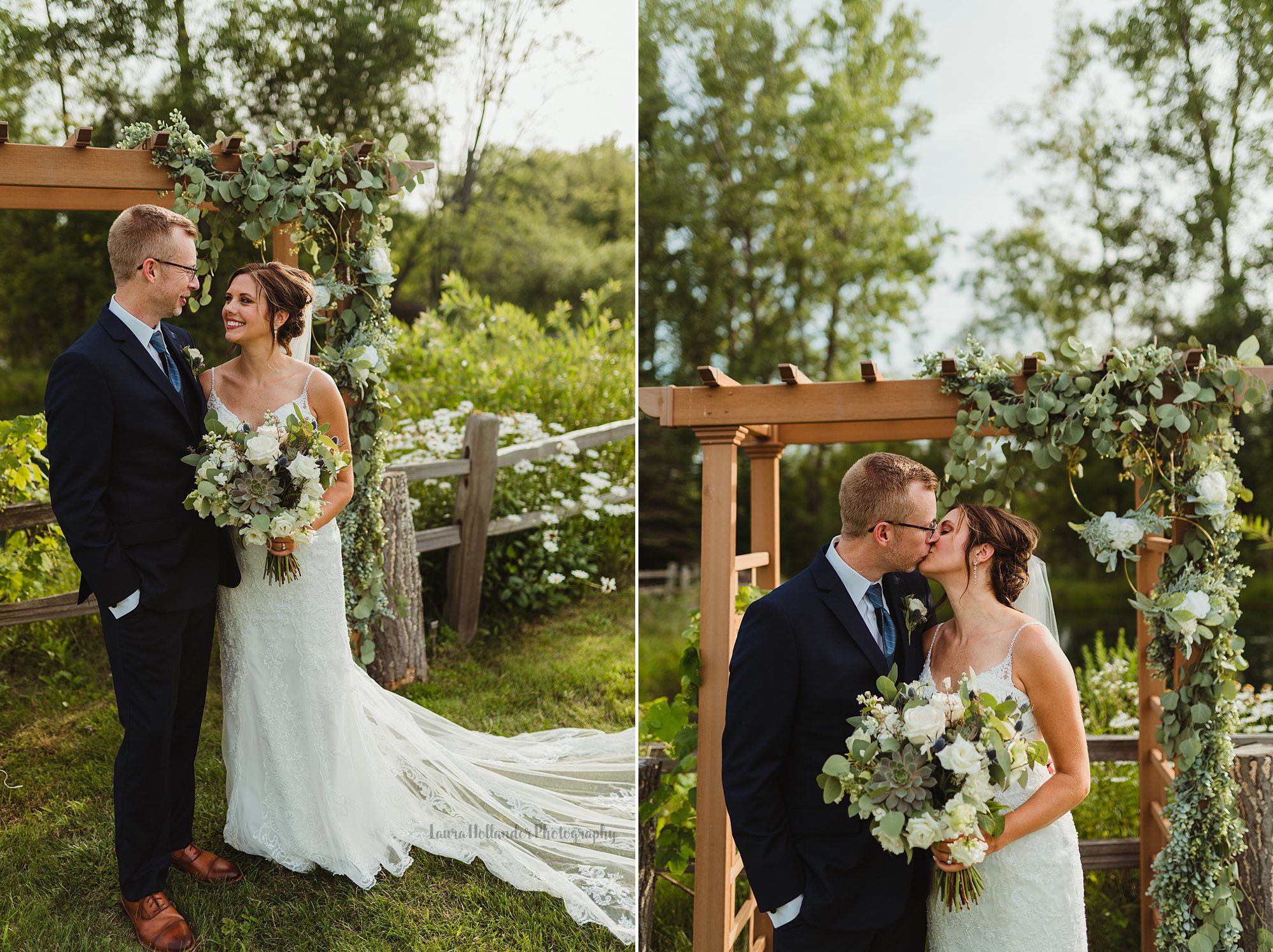 Bride and groom portraits, Southwest Michigan, Fenton Winery and Brewery