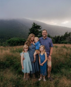 family portrait at Roan Mountain